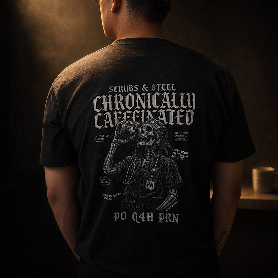 Heavyweight cotton with DTF-printed cream back print