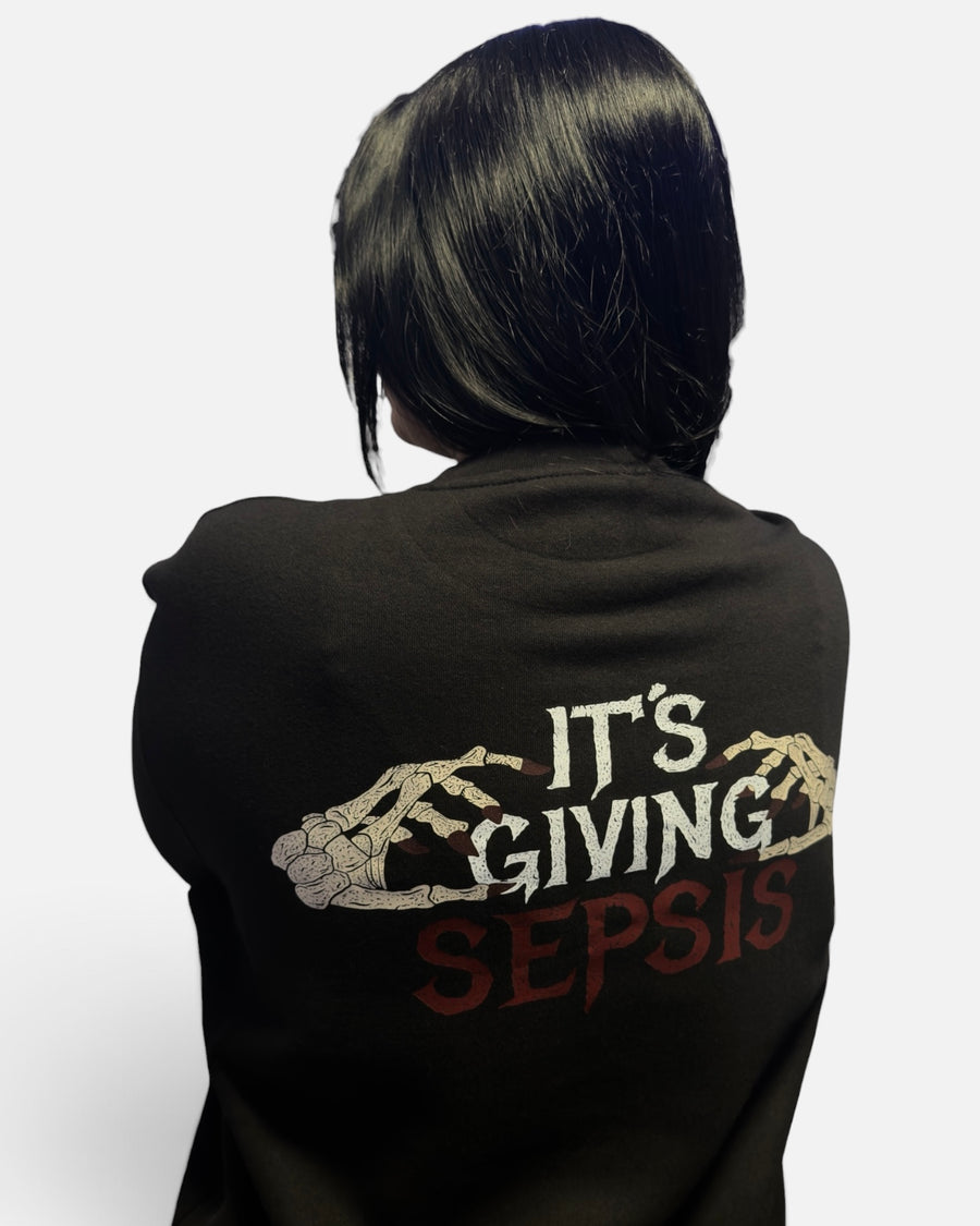 It's Giving Sepsis Oversized Crewneck