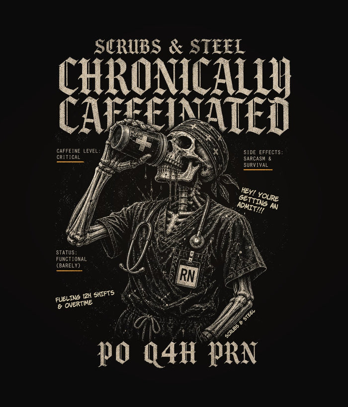 Chronically Caffeinated — Caffeinated Skeleton Tee